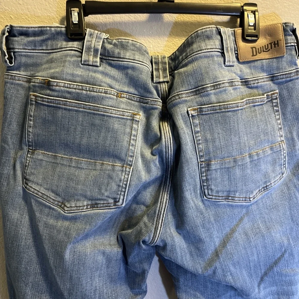 Duluth Trading Jeans Mens 40x30 Relaxed‎ Fit Flannel Lined Ballroom Double Flex